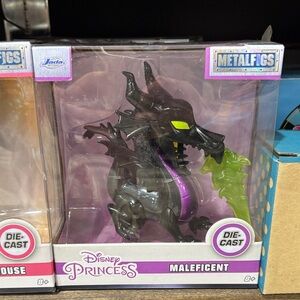 Disney Maleficent Dragon Metalfigs - Black, Purple, Green